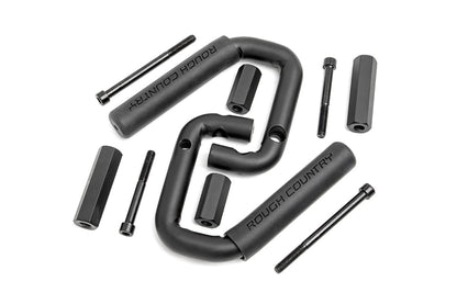Rough Country 6501 Grab Handles | Steel | Front | Black | Jeep Wrangler JK/Wrangler Unlimited (07-18)