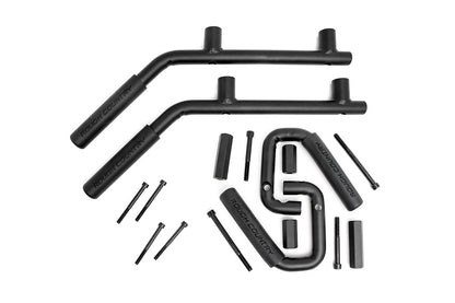 Rough Country 6503 Grab Handles | Steel | FR & RR | Black | Jeep Wrangler JK/Wrangler Unlimited (07-18)
