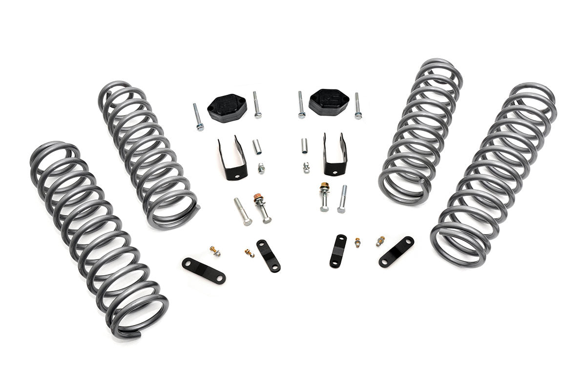 Rough Country 624 2.5 Inch Lift Kit | Coils | No Shocks | Jeep Wrangler JK 4WD (2007-2018)