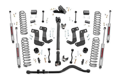 Rough Country 69031 3.5 Inch Lift Kit | C/A Drop | FR D/S | Jeep Wrangler Unlimited Rubicon (18-23)