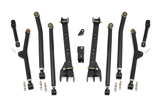 Rough Country 63800U Long Arm Upgrade Kit | 4-6 Inch Lift | Jeep Wrangler Unlimited 4WD (04-06)