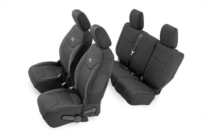 Rough Country 91003 Seat Covers | Front and Rear | Jeep Wrangler Unlimited 4WD (2011-2012)