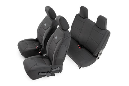 Rough Country 91007 Seat Covers | Front and Rear | 2-Door | Jeep Wrangler JK 4WD (2013-2018)