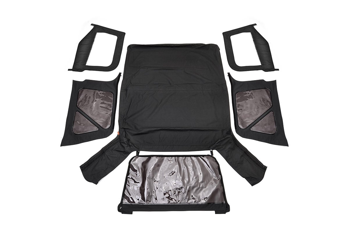 Rough Country RC85350.35 Soft Top | Replacement | Black | Half Doors | Jeep Wrangler TJ 4WD (97-06)