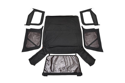 Rough Country RC85350.35 Soft Top | Replacement | Black | Half Doors | Jeep Wrangler TJ 4WD (97-06)