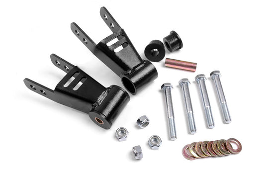 Rough Country 1077 Lift Shackles | Rear | 1.5 Inch-2 Inch Lift | Jeep Cherokee XJ 2WD/4WD (84-01)