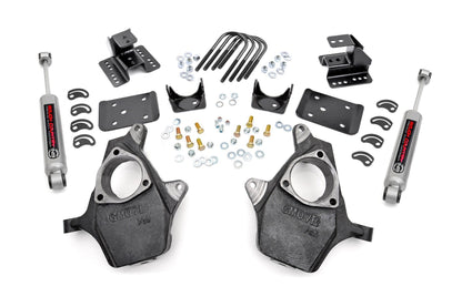 Rough Country 721.20 Lowering Kit | Knuckle | 2"FR | 4"RR | Chevy/GMC 1500 (07-14)