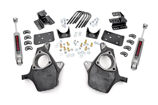 Rough Country 721.20 Lowering Kit | Knuckle | 2"FR | 4"RR | Chevy/GMC 1500 (07-14)
