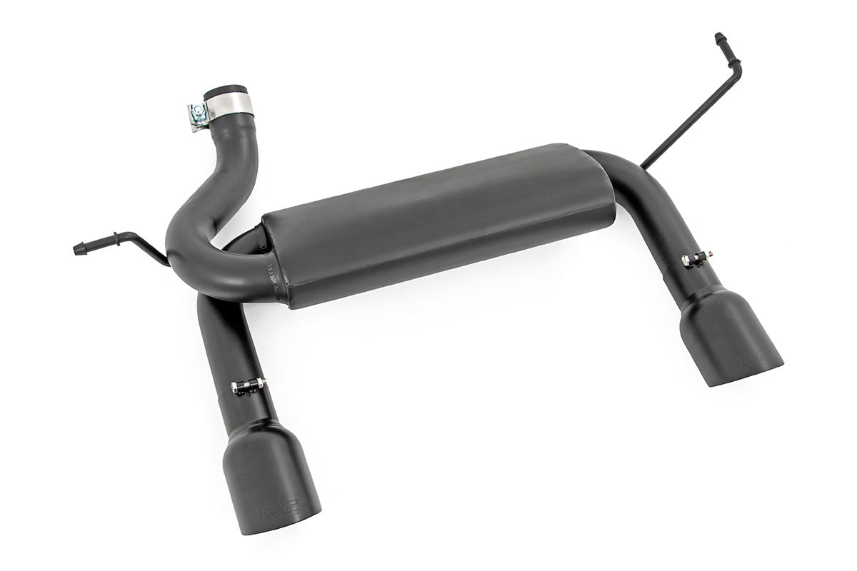 Rough Country 96002A Performance Exhaust | Dual Outlet | Jeep Wrangler JK/Wrangler Unlimited (07-18)