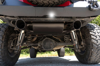 Rough Country 96002A Performance Exhaust | Dual Outlet | Jeep Wrangler JK/Wrangler Unlimited (07-18)