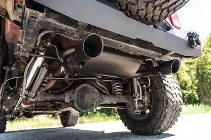 Rough Country 96002A Performance Exhaust | Dual Outlet | Jeep Wrangler JK/Wrangler Unlimited (07-18)