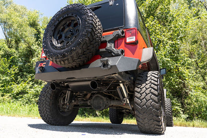 Rough Country 96002A Performance Exhaust | Dual Outlet | Jeep Wrangler JK/Wrangler Unlimited (07-18)