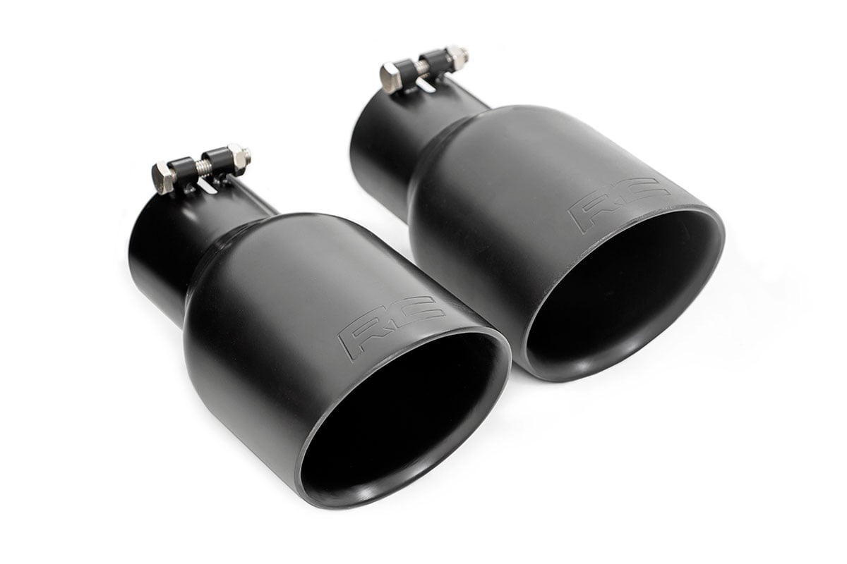 Rough Country 96002A Performance Exhaust | Dual Outlet | Jeep Wrangler JK/Wrangler Unlimited (07-18)