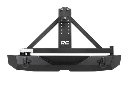 Rough Country 10594A Rear Bumper | Rock Crawler | Tire Carrier | Jeep Wrangler JK/Wrangler Unlimited (07-18)