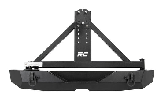 Rough Country 10594A Rear Bumper | Rock Crawler | Tire Carrier | Jeep Wrangler JK/Wrangler Unlimited (07-18)