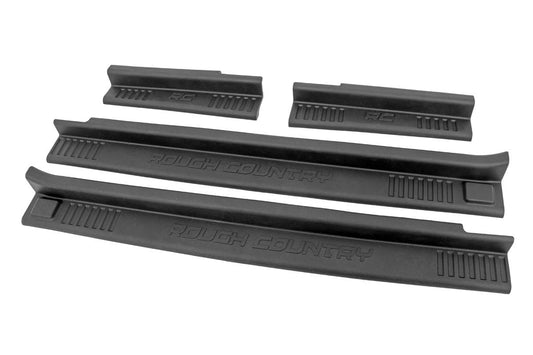 Rough Country 10567 Entry Guards | Front and Rear | Jeep Wrangler Unlimited 2WD/4WD (2007-2018)