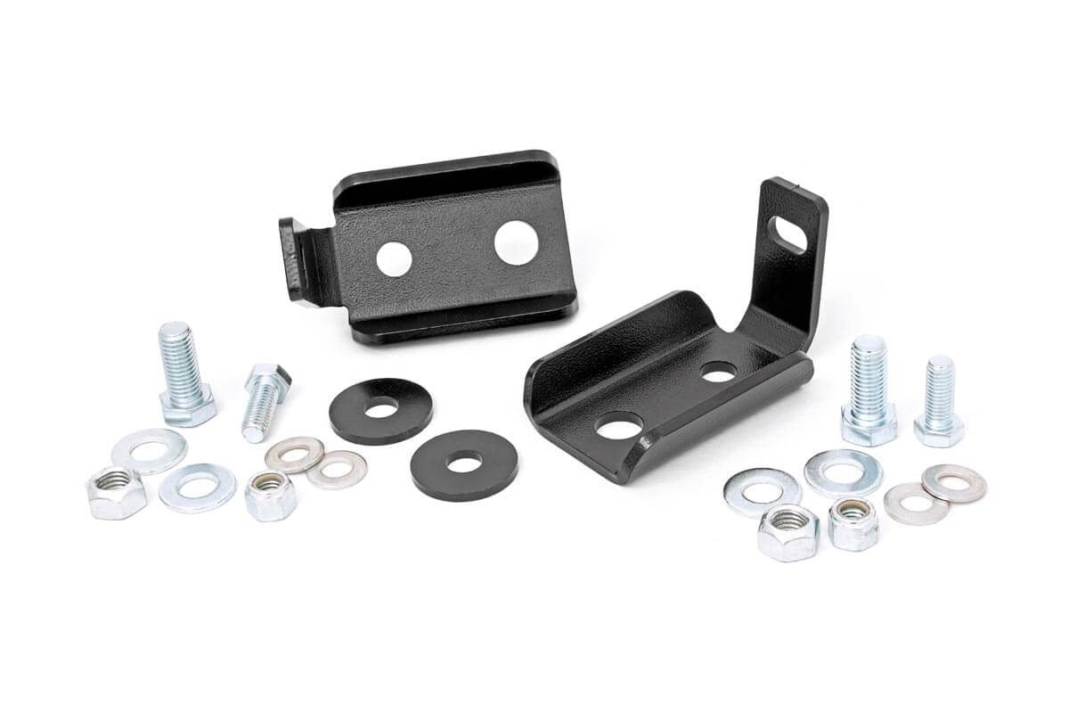 Rough Country 1020 Shock Relocation Brackets | Front | Jeep Wrangler JK/Wrangler Unlimited (07-18)