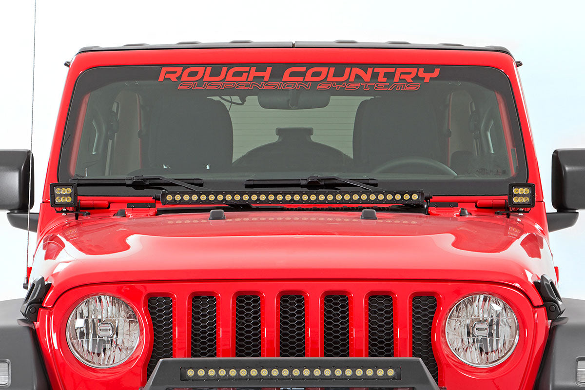 Rough Country 80052 LED Light Kit | Hinge Mount | 2" Spectrum Pair | Jeep Gladiator JT/Wrangler JL (18-25)