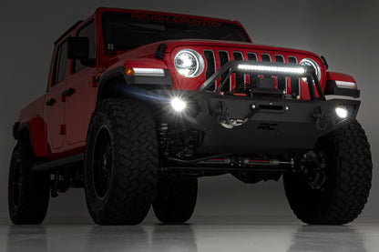 Rough Country 10585 Front Winch Bumper | Jeep Gladiator JT/Wrangler JK & JL/Wrangler Unlimited