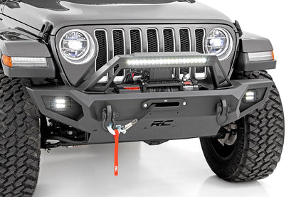 Rough Country 10585 Front Winch Bumper | Jeep Gladiator JT/Wrangler JK & JL/Wrangler Unlimited