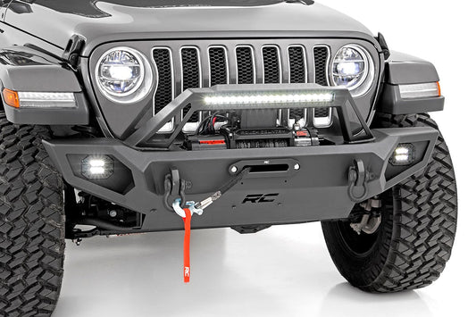 Rough Country 10585 Front Winch Bumper | Jeep Gladiator JT/Wrangler JK & JL/Wrangler Unlimited