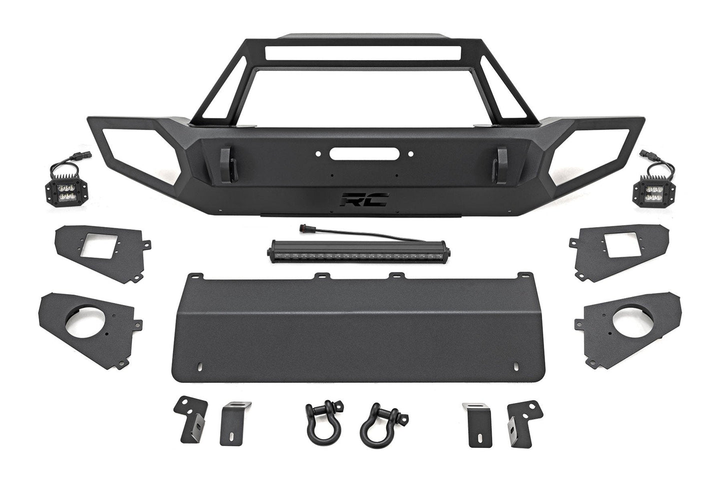 Rough Country 10585 Front Winch Bumper | Jeep Gladiator JT/Wrangler JK & JL/Wrangler Unlimited
