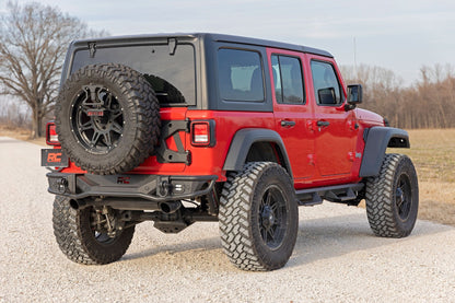 Rough Country 10648 Rear Bumper | Tubular | Jeep Wrangler JL (18-25)/Wrangler Unlimited (18-25)