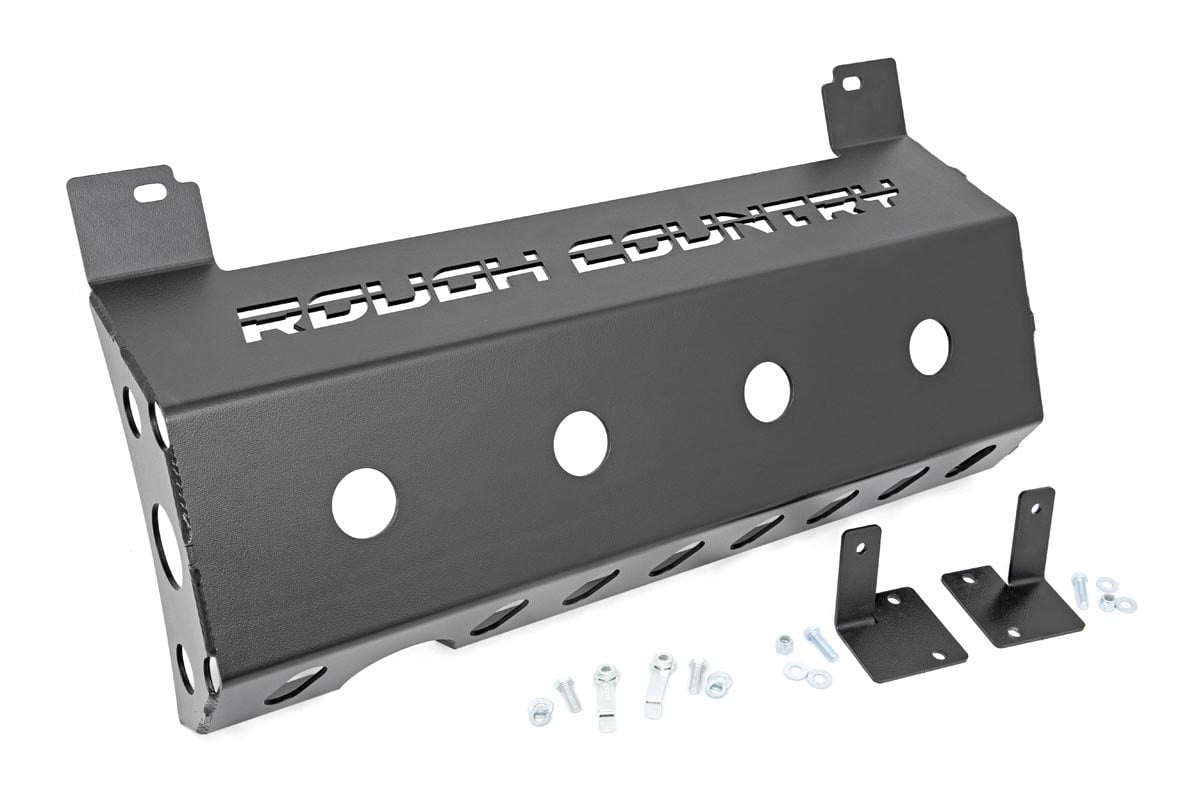 Rough Country 10599 Skid Plate | Muffler | Jeep Wrangler JL/Wrangler Unlimited 4WD (2018-2025)