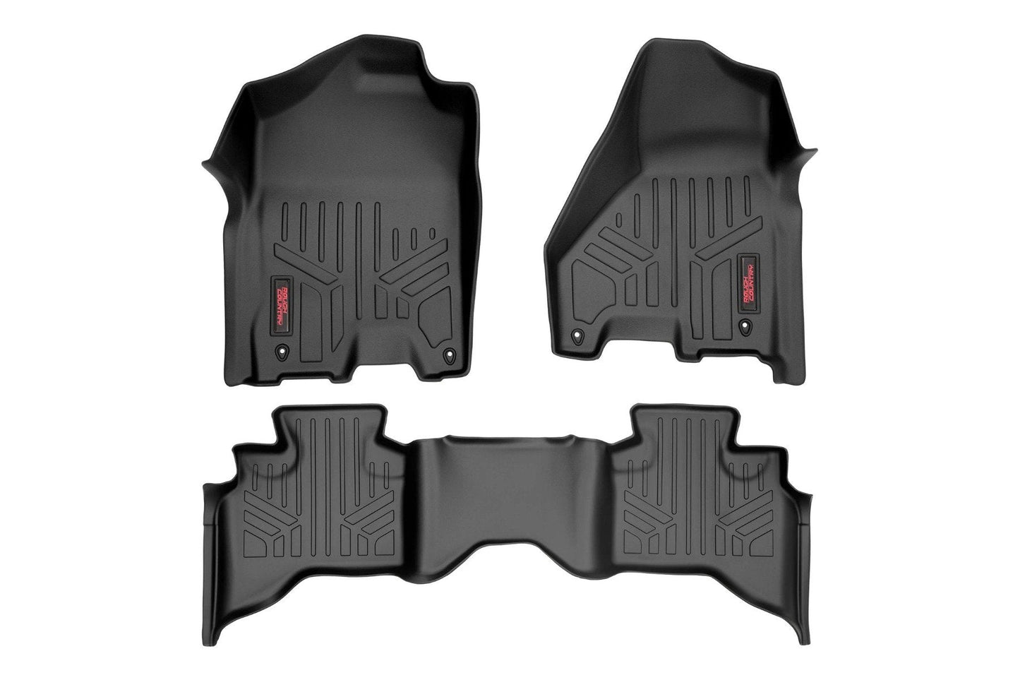 Rough Country M-31212 Floor Mats | FR & RR | Quad Cab | Ram 1500 2WD/4WD (2012-2018 & Classic)