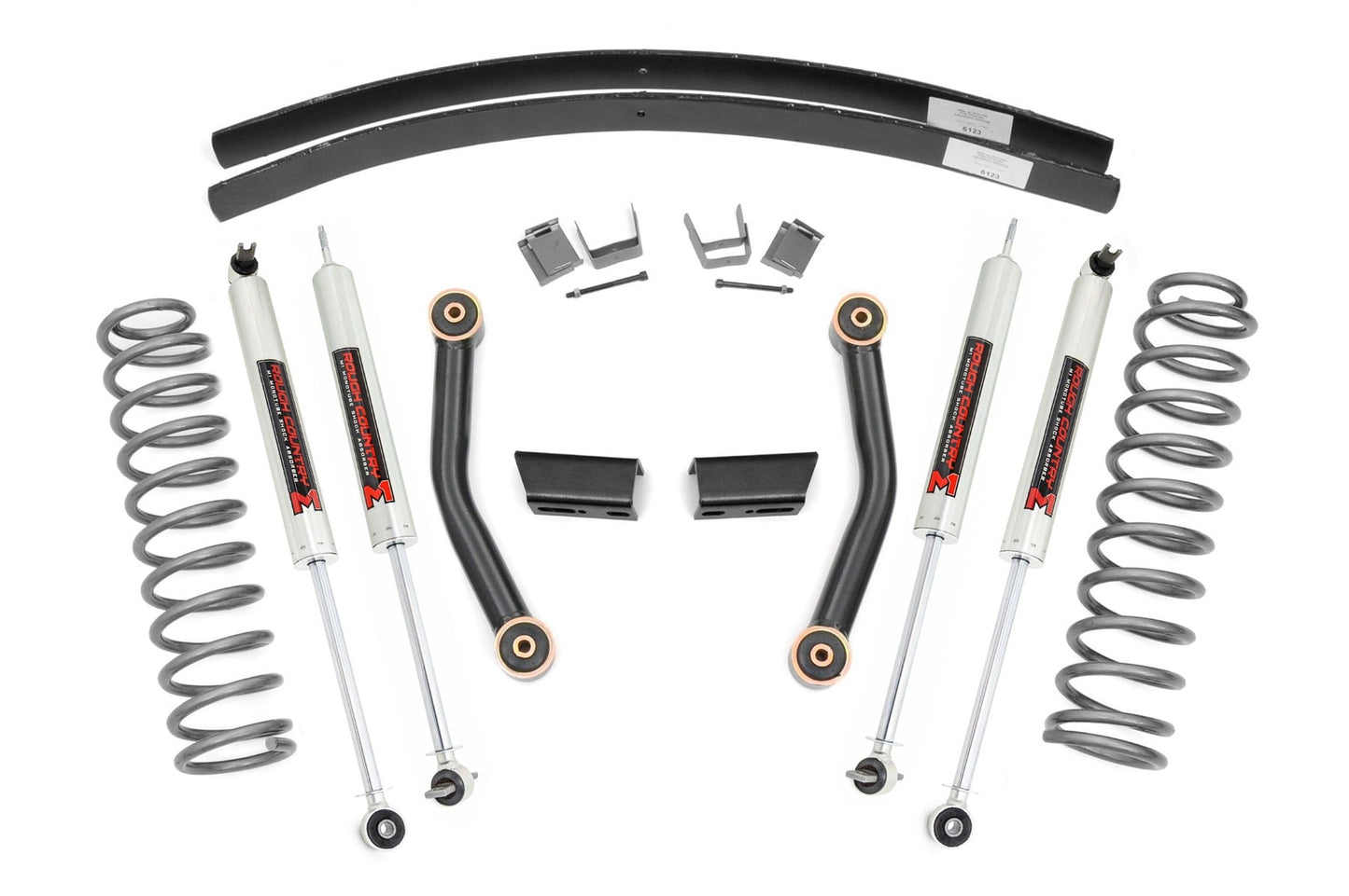 Rough Country 67041 3 Inch Lift Kit | SII | RR AAL | M1 | Jeep Cherokee XJ 2WD/4WD (1984-2001)