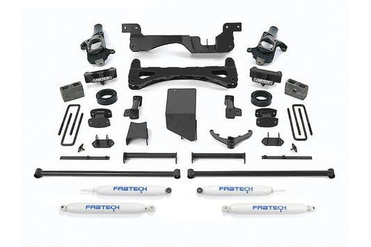 Fabtech 6" PERF SYS W/PERF SHKS 01-10 GM C/K2500HD, C/K3500 NON DUALLY