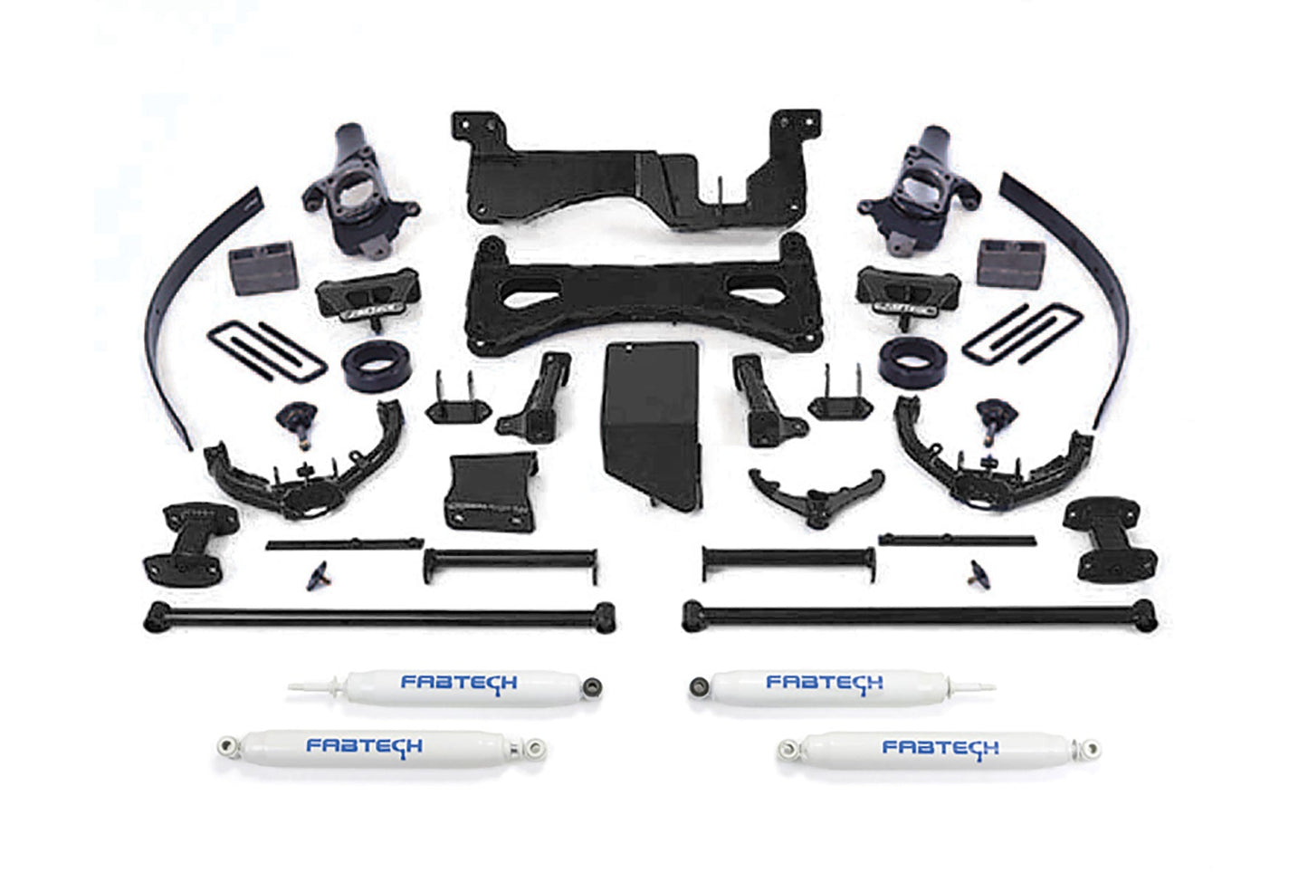 Fabtech 8" PERF SYS W/PERF SHKS 01-06 GM C/K2500HD, C/K3500 NON DUALLY