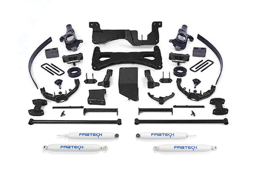 Fabtech 8" PERF SYS W/PERF SHKS 01-06 GM C/K2500HD, C/K3500 NON DUALLY