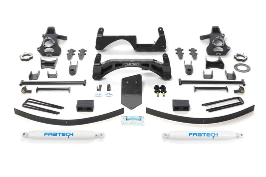Fabtech 6" BASIC SYS W/PERF SHKS 07-13 GM K1500 P/U W/O AUTORIDE 4WD