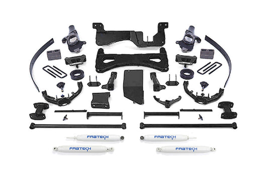 Fabtech 8" PERF SYS W/PERF SHKS 07-08 GM C/K2500HD,C/K3500 NON DUALLY