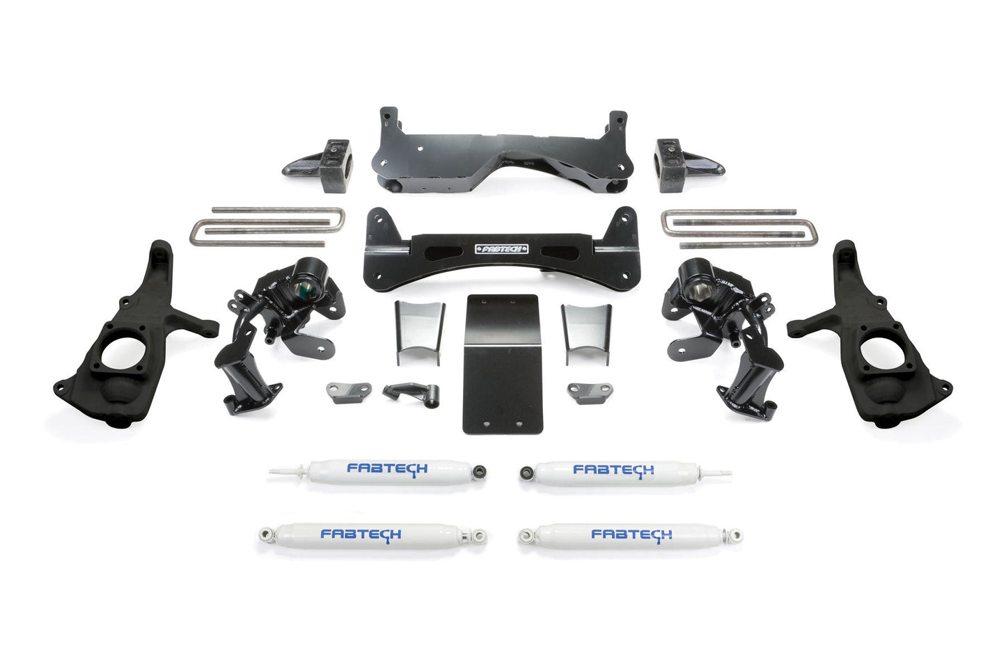 Fabtech 6" RTS SYS W/PERF SHKS 2011-19 GM 2500HD 2WD/4WD