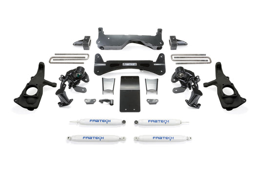 Fabtech 6" RTS SYS W/PERF SHKS 2011-19 GM 2500HD 2WD/4WD