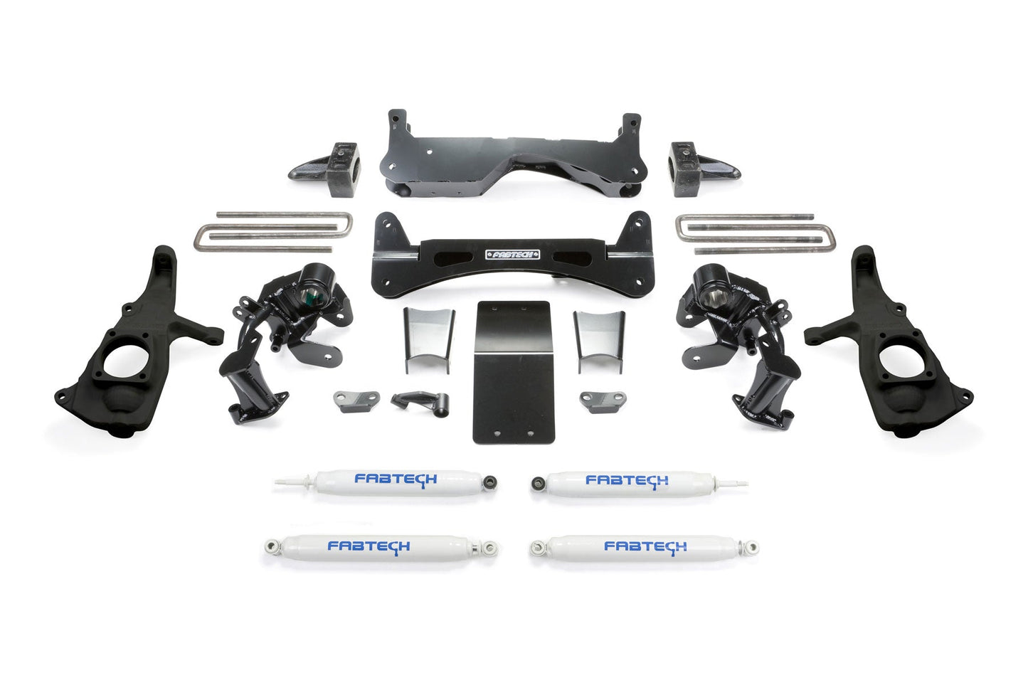 Fabtech 6" RTS SYS W/PERF SHKS 2011-19 GM 3500HD 2WD/4WD
