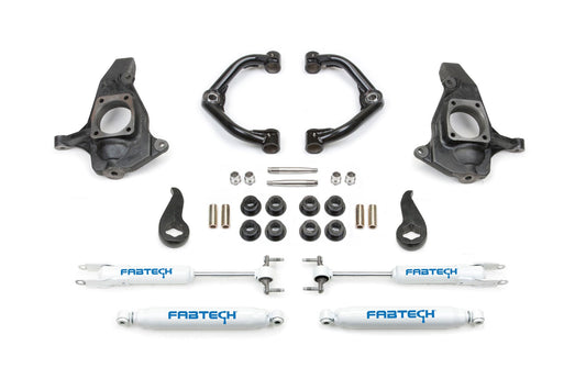 Fabtech 3.5 in. ULTIMATE SYS W/UNIBALL UC & PERF SHOCKS 2011-19 GM C/K2500HD/3500HD