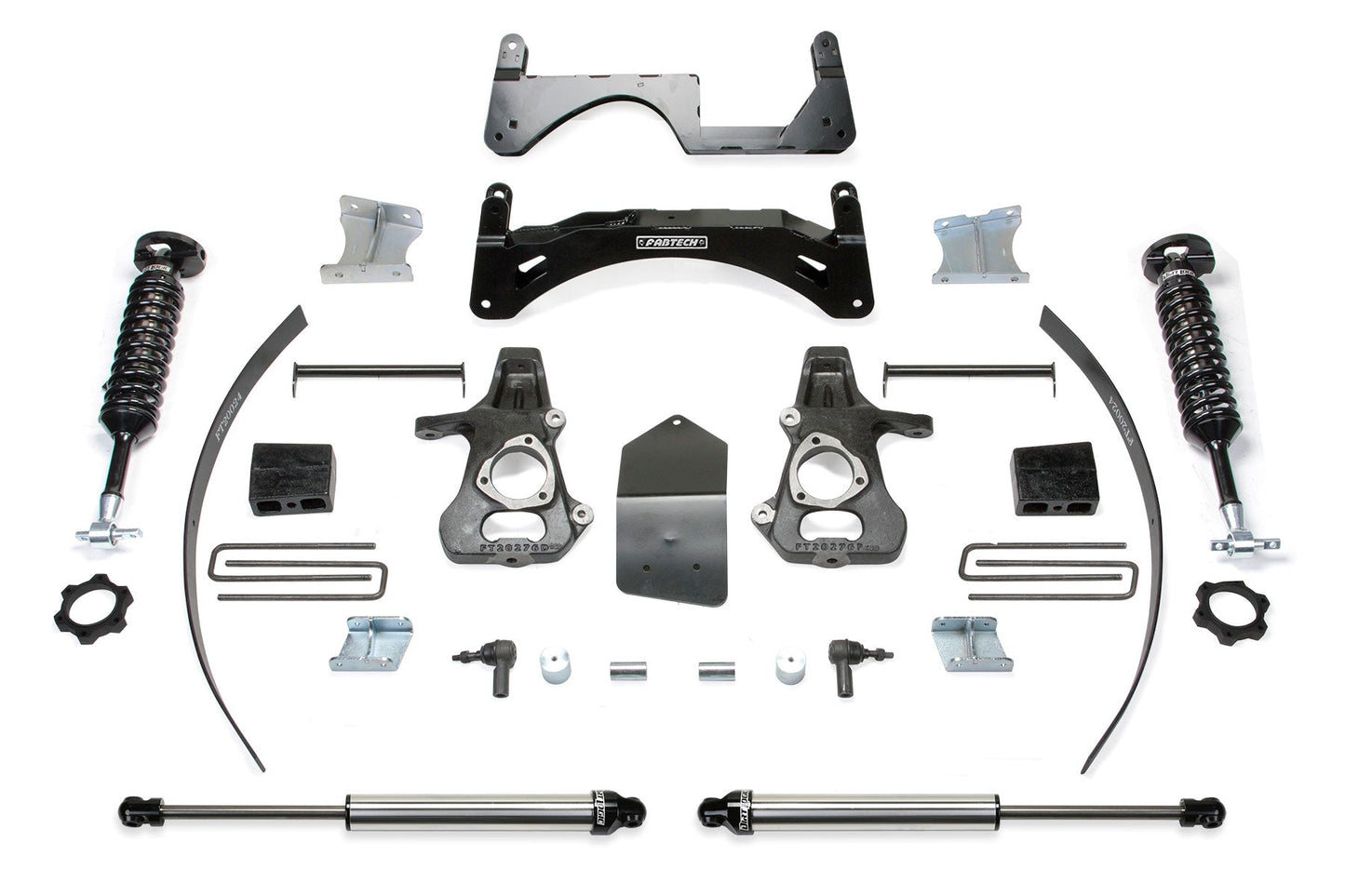 Fabtech 6" BASIC SYS W/ DL 2.5 & 2.25 14-18 GM C/K1500 P/U W/ OE FORG STL UCA