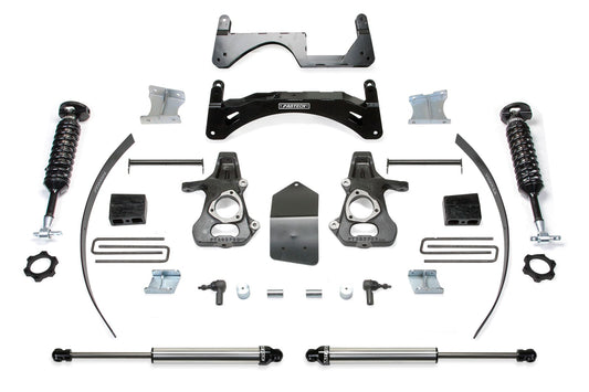 Fabtech 6" BASIC SYS W/ DL 2.5 & 2.25 14-18 GM C/K1500 P/U W/ OE FORG STL UCA