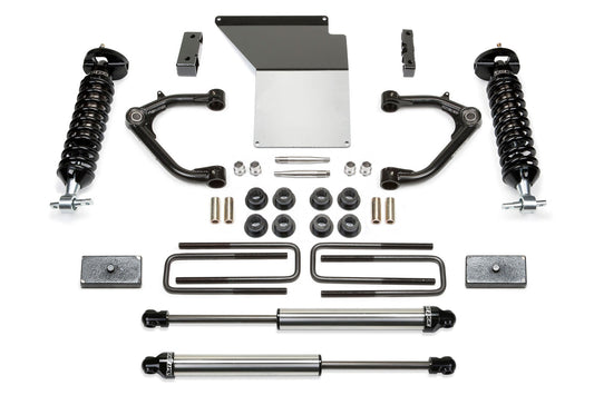 Fabtech 3" UNIBALL UCA SYS W/ DL 2.5 2.25 14-18 GM C/K1500 P/U W/ OE ALM OR STMP STL UCA