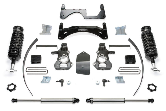 Fabtech 6" PERF SYS W/ 4.0 & 2.25 14-18 GM K1500 P/U W/ OE ALM OR STMP STL UCA