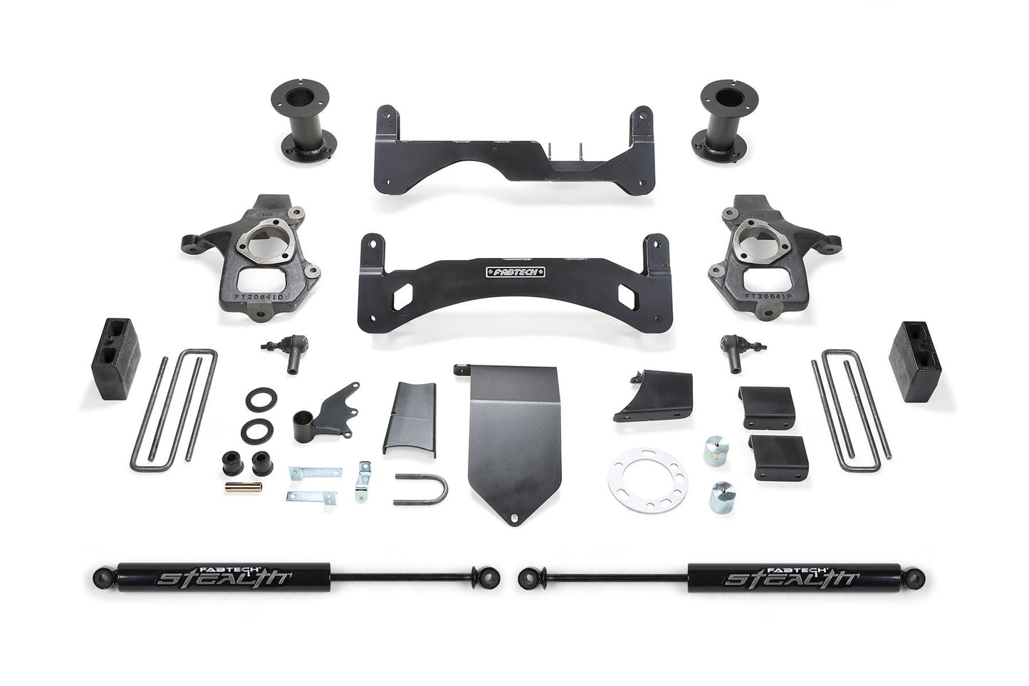 Fabtech 6" BASIC SYS G2 W/ STEALTH 14-18 GM C/K1500 P/U W/ OE FORG STL UCA