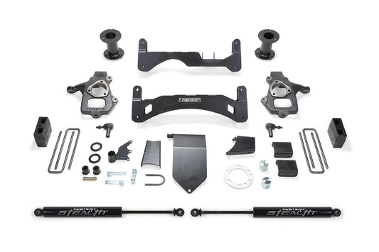 Fabtech 6" BASIC SYS G2 W/ STEALTH 14-18 GM C/K1500 P/U W/ OE ALM OR STMP STL UCA