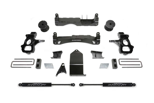 Fabtech 4" BASIC SYS W/ STEALTH 14-18 GM C/K1500 P/U W/ OE FORG STL UCA