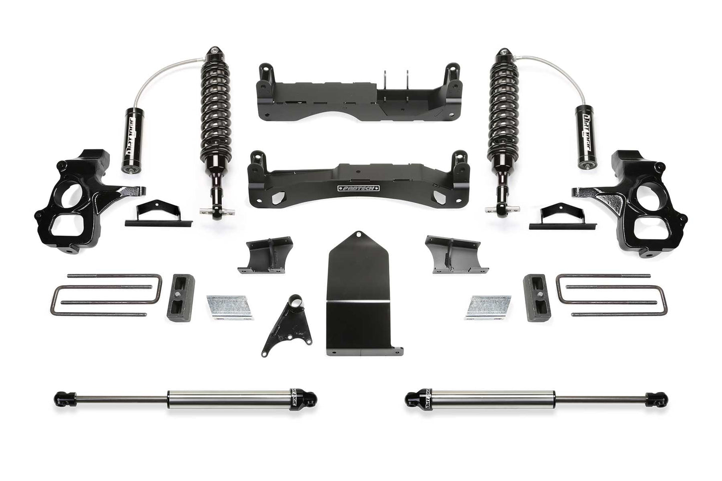 Fabtech 4" PERF SYS W/ DL 2.5 & 2.25 14-18 GM C/K1500 P/U W/ OE FORG STL UCA