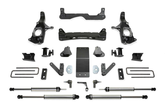Fabtech 4" BASIC SYS W/DLSS SHKS 2011-19 GM 3500HD 2WD/4WD