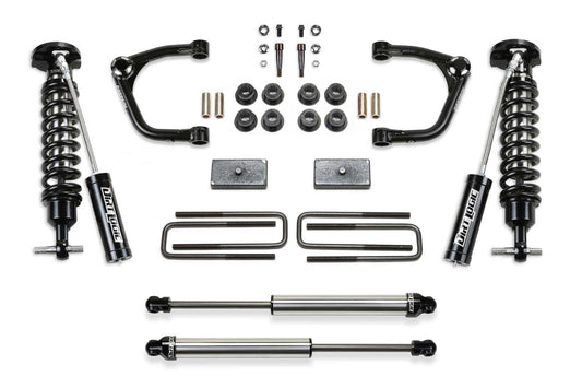 Fabtech 3" UNIBALL UCA SYS W/ DL 2.5 RESI & 2.25 2019-21 GM C/K1500 P/U DIESEL