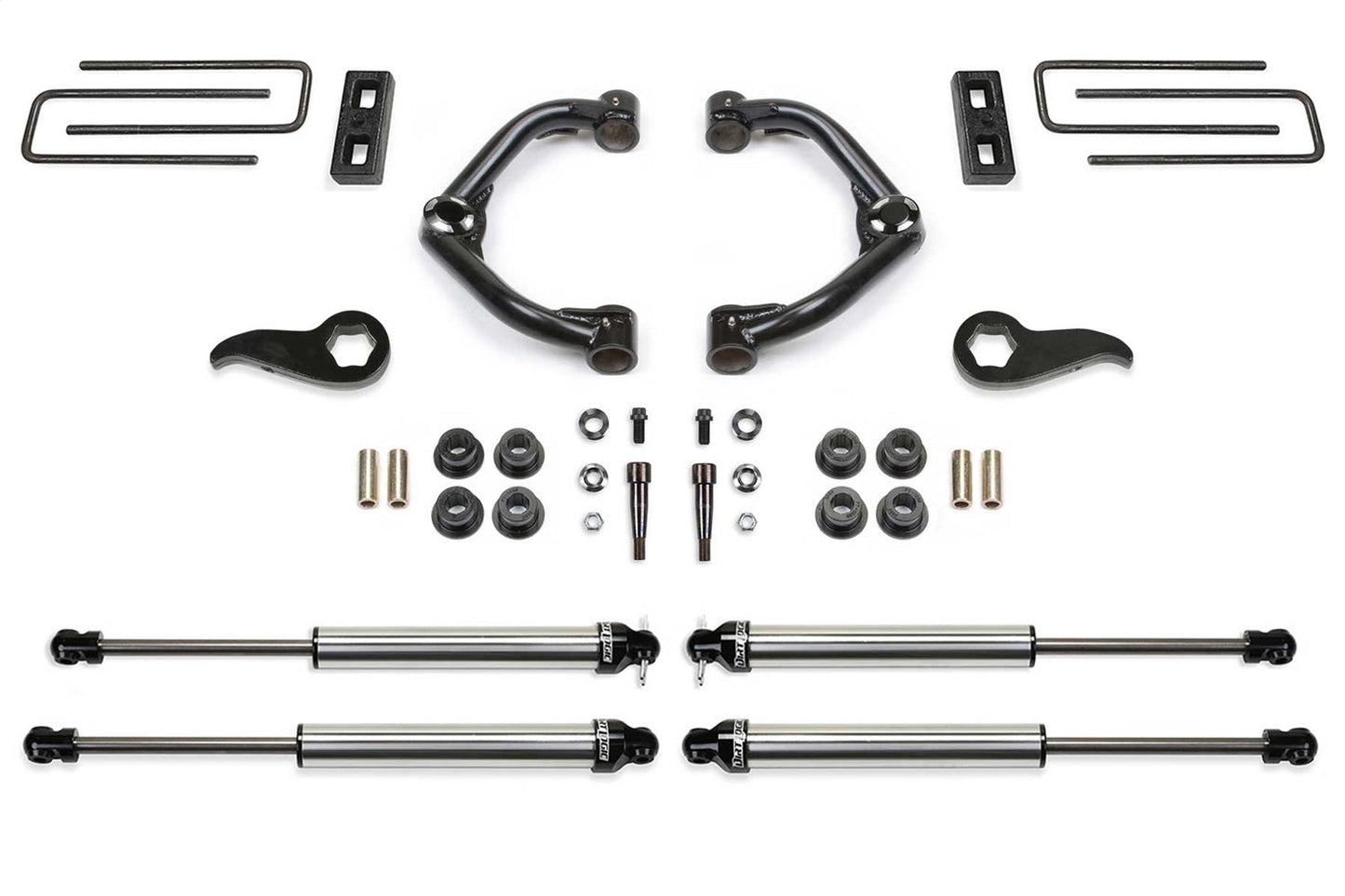 Fabtech K1181DL Uniball UCA Lift System w/Shocks
